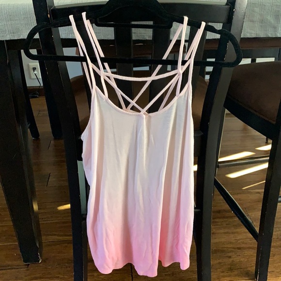 AE multi colored pink tank top. - Picture 1 of 3